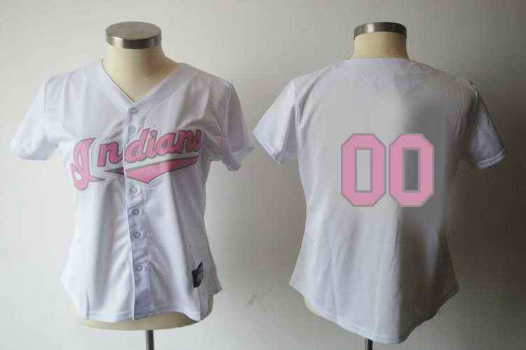 Blank White Cleveland Guardians pink jersey