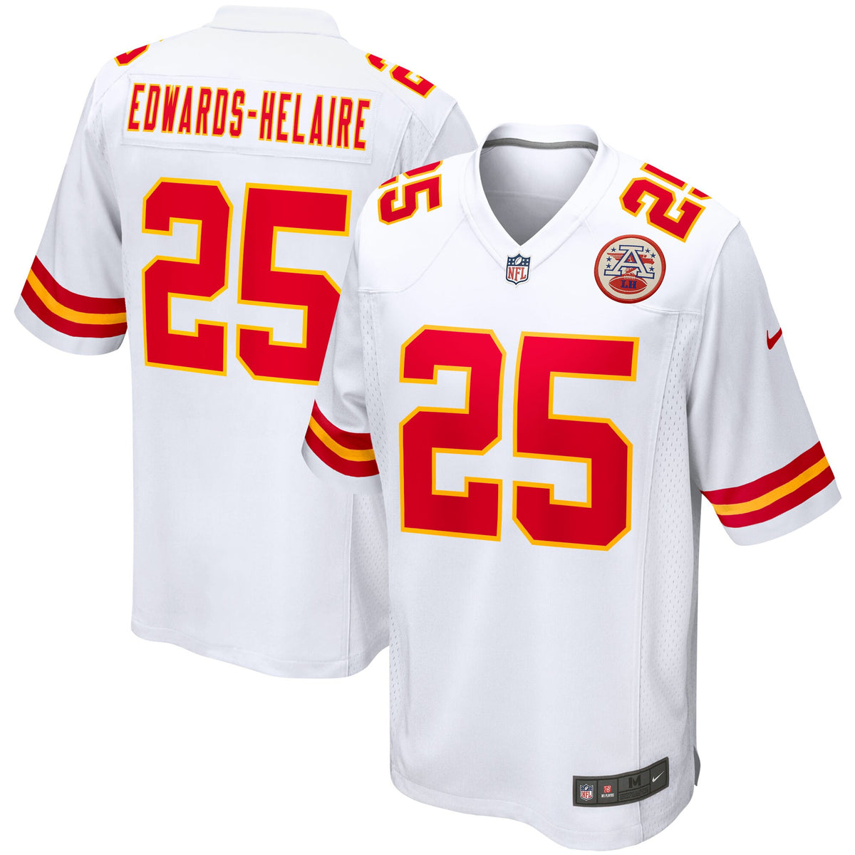Clyde Edwards-helaire Kansas City Chiefs white jersey