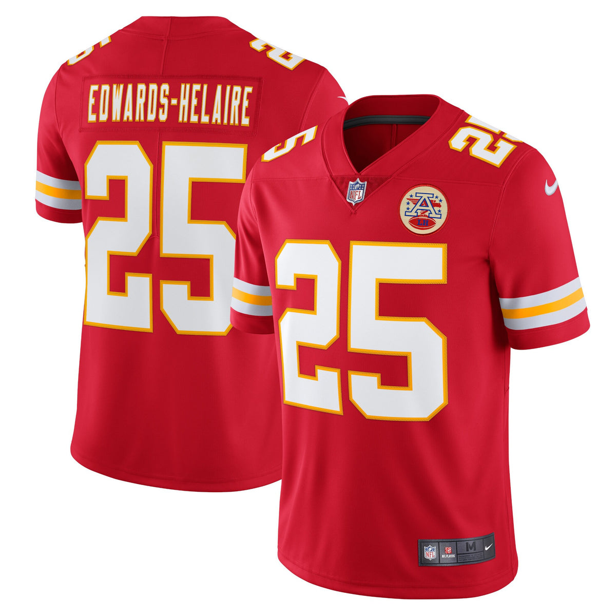 Clyde Edwards-helaire Kansas City Chiefs red Vapor jersey
