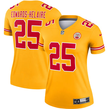 Clyde Edwards-helaire Kansas City Chiefs gold Inverted Legend jersey