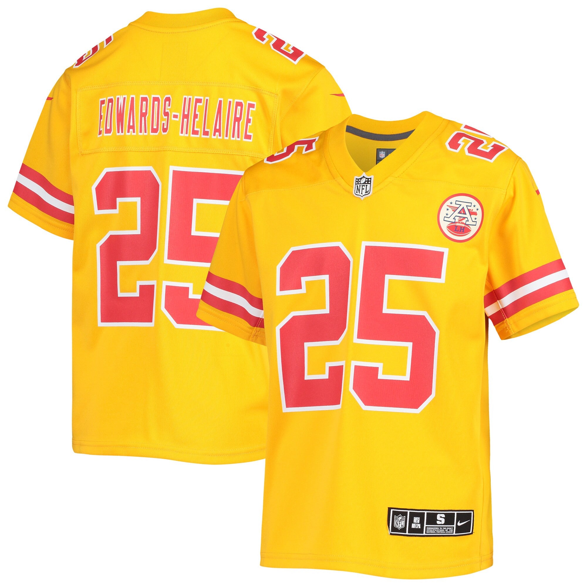Clyde Edwards-helaire Kansas City Chiefs gold jersey