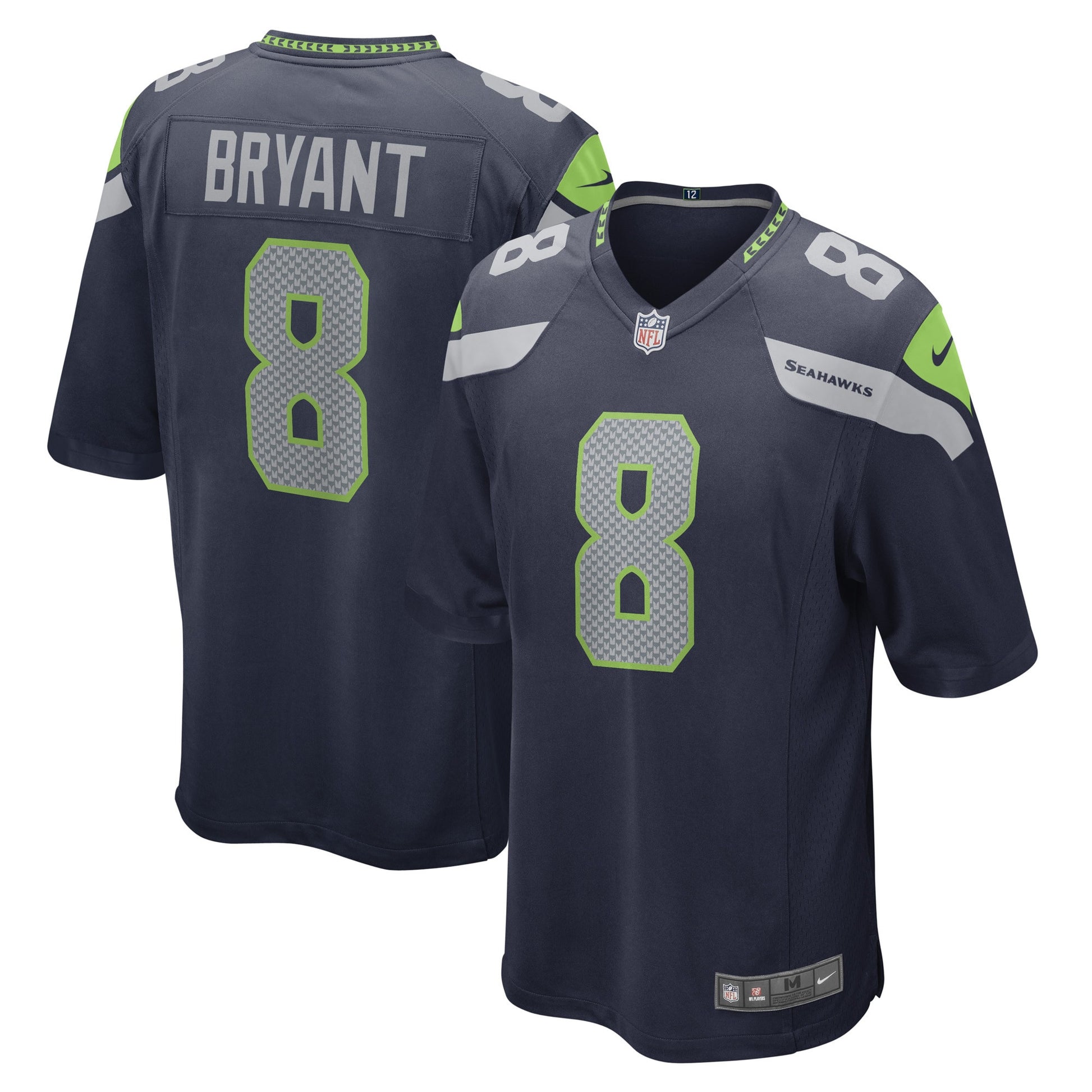 Coby Bryant Seattle Seahawks navy Game jersey
