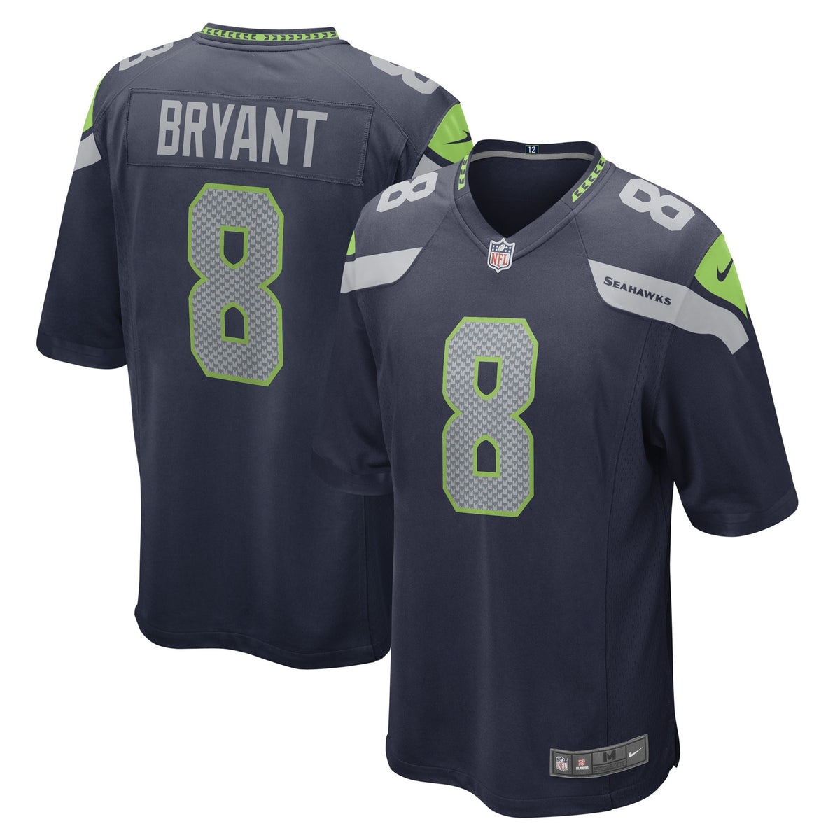 Coby Bryant Seattle Seahawks navy Game jersey