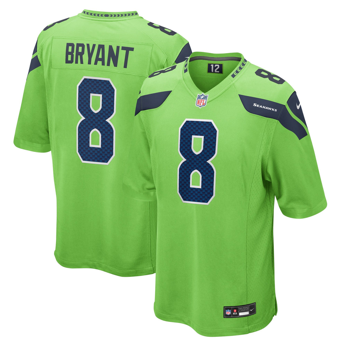 Coby Bryant Seattle Seahawks neon jersey