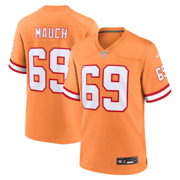Cody Mauch Tampa Bay Buccaneers orange Throwback jersey