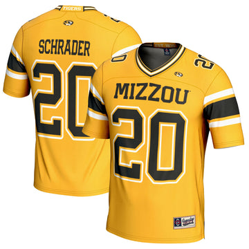 Cody Schrader Missouri Tigers gold jersey