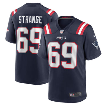 Cole Strange New England Patriots navy jersey