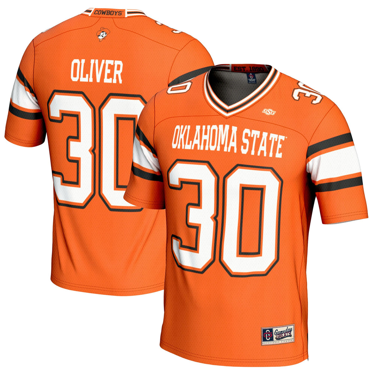 Collin Oliver Oklahoma State Cowboys orange jersey