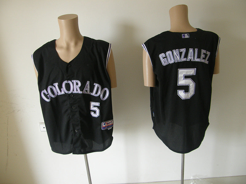Gonzalez Colorado Rockies black jersey
