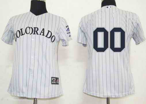 Custom Colorado Rockies grey jersey