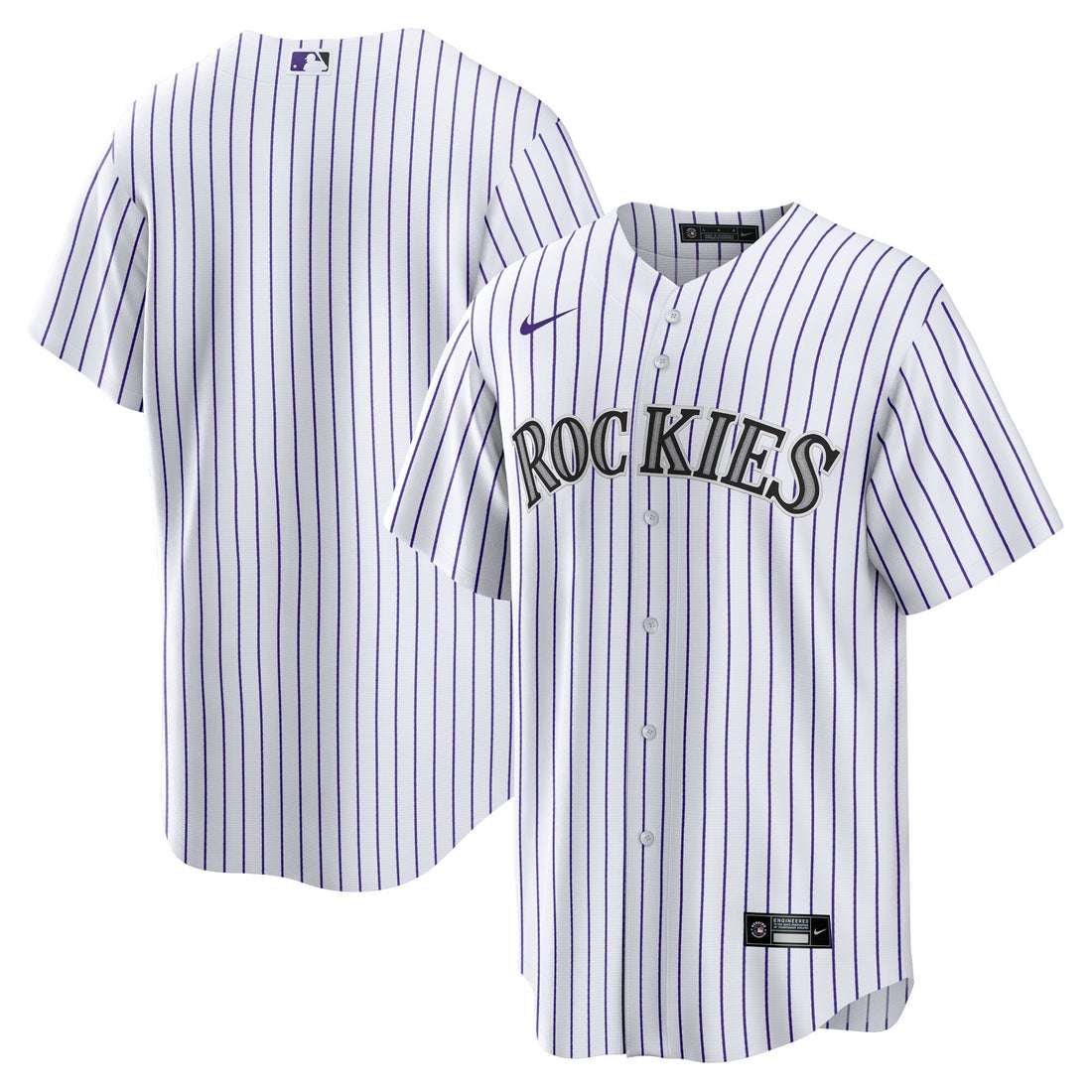 Colorado Rockies white Home jersey