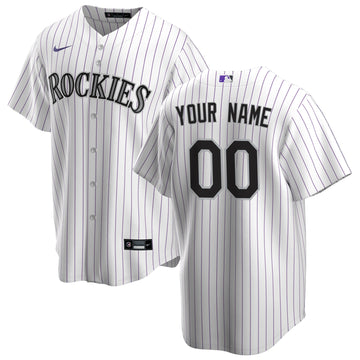 Colorado Rockies white Home jersey