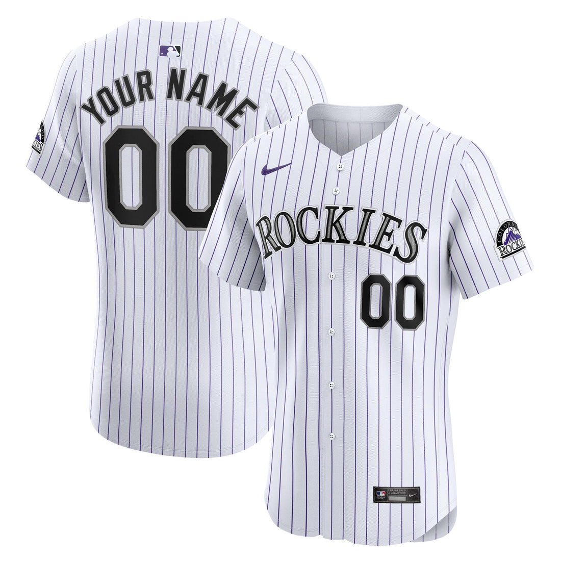 Colorado Rockies white Elite jersey