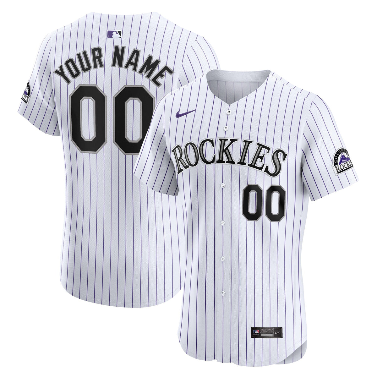 Colorado Rockies white Elite jersey