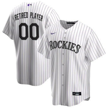 Colorado Rockies white Home jersey