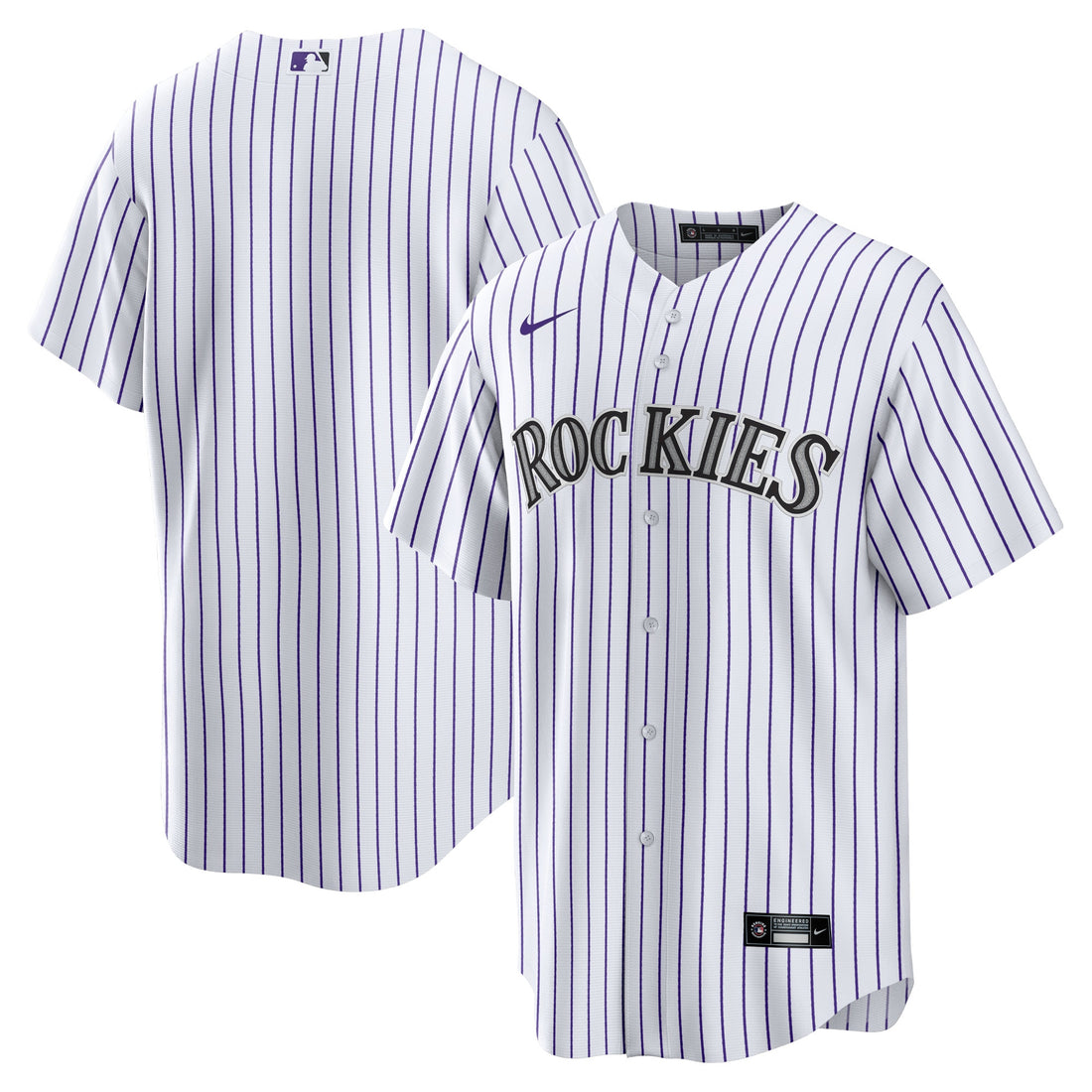 Colorado Rockies white Home jersey