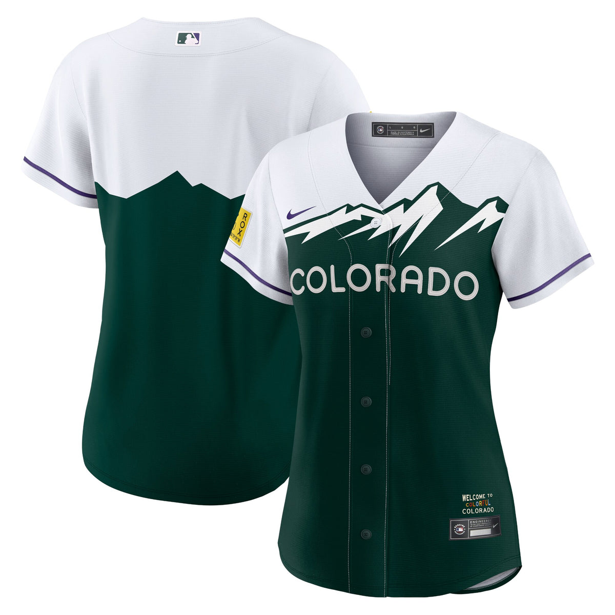 Colorado Rockies white City Connect jersey