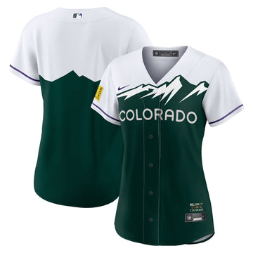 Colorado Rockies white City Connect jersey