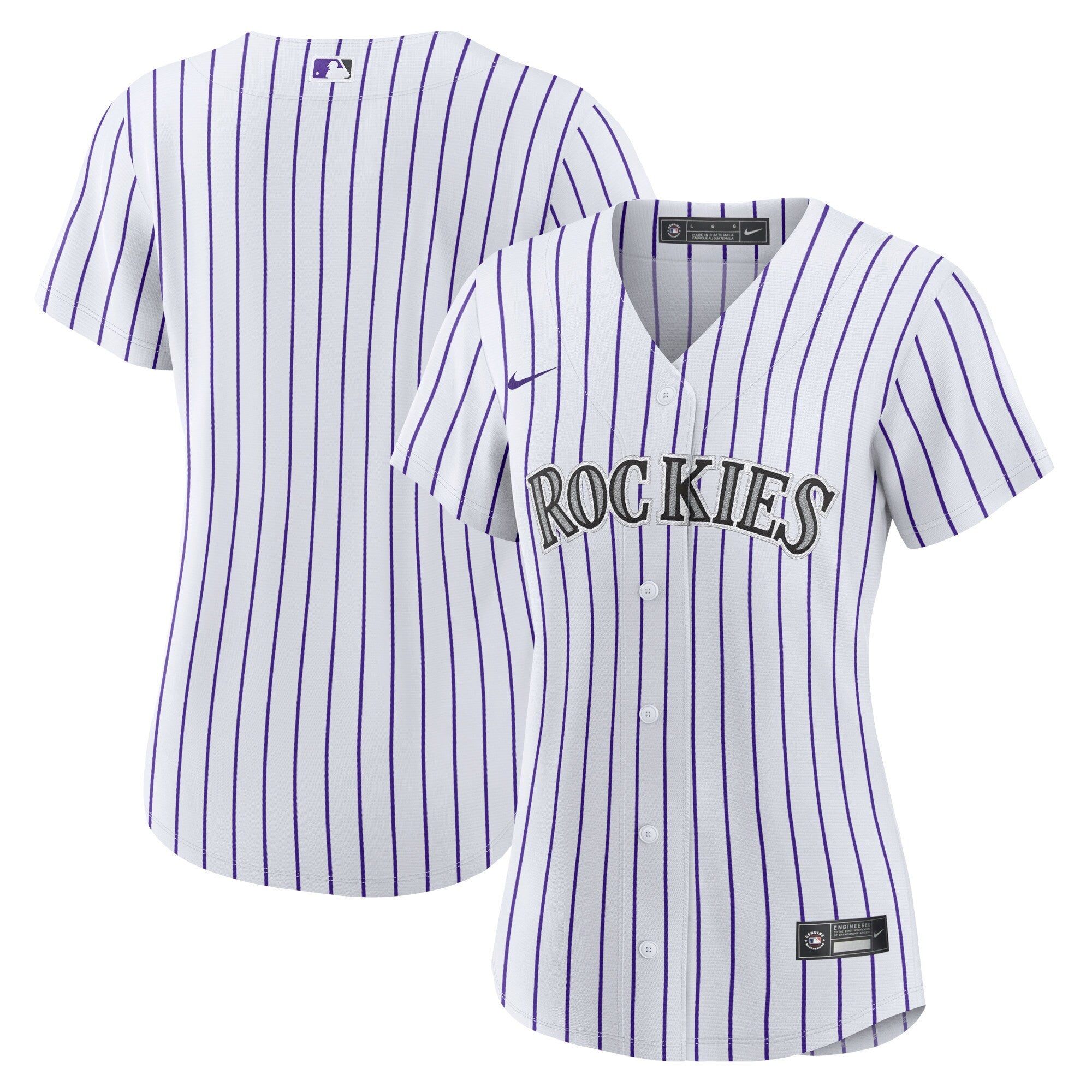 Colorado Rockies white Home jersey