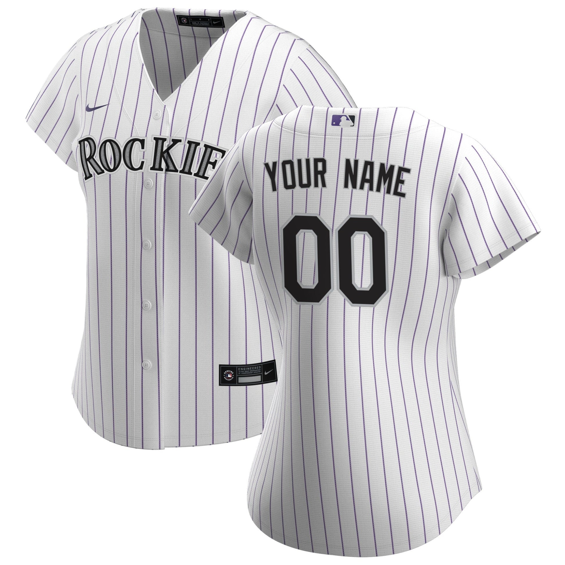 Colorado Rockies white Home jersey