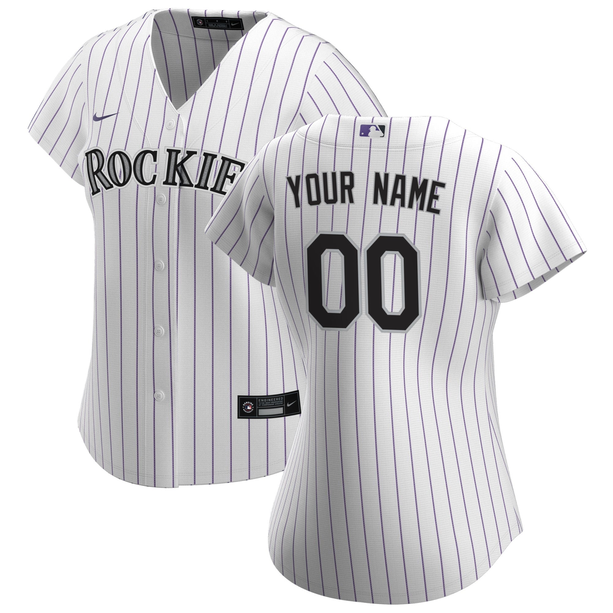 Colorado Rockies white Home jersey