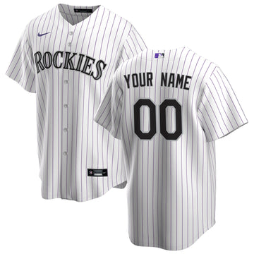 Colorado Rockies white Home jersey