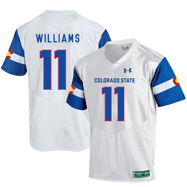 Preston Williams Colorado State Rams white jersey