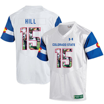 Collin Hill Colorado State Rams white Fashion jersey