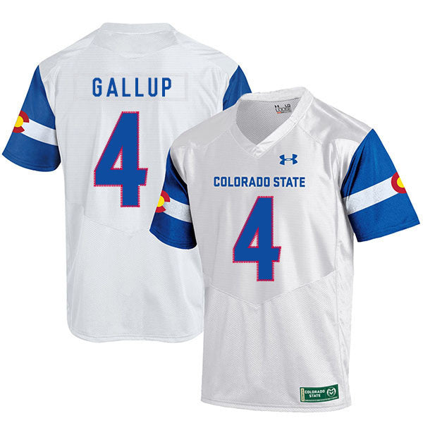 Michael Gallup Colorado State Rams white jersey