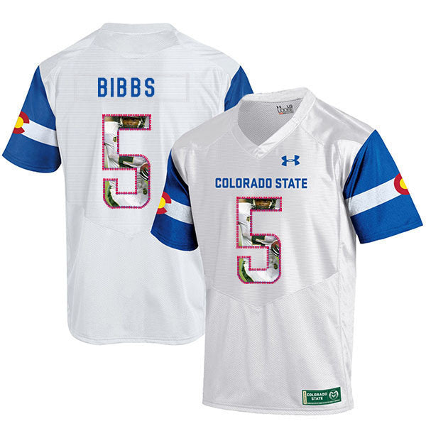 Kapri Bibbs Colorado State Rams white Fashion jersey