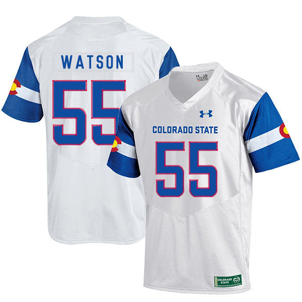 Josh Watson Colorado State Rams white jersey