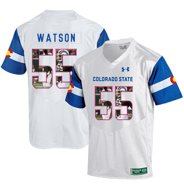 Josh Watson Colorado State Rams white Fashion jersey