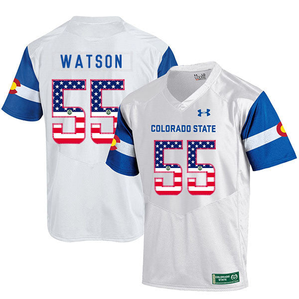 Josh Watson Colorado State Rams white jersey