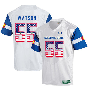 Josh Watson Colorado State Rams white jersey