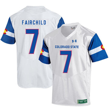 Steve Fairchild Colorado State Rams white jersey