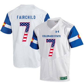 Steve Fairchild Colorado State Rams white jersey