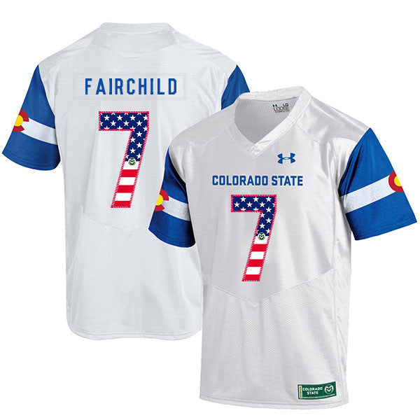 Steve Fairchild Colorado State Rams white jersey
