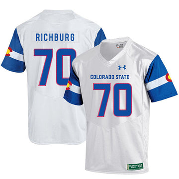 Weston Richburg Colorado State Rams white jersey