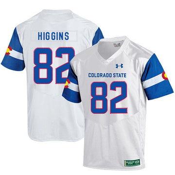 Rashard Higgins Colorado State Rams white jersey