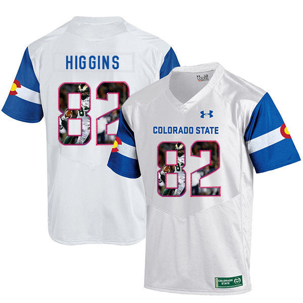 Rashard Higgins Colorado State Rams white Fashion jersey