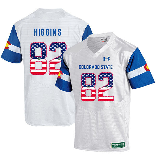 Rashard Higgins Colorado State Rams white jersey