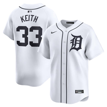 Colt Keith Detroit Tigers white Limited jersey
