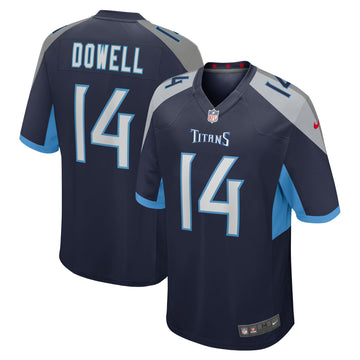 Colton Dowell Tennessee Titans navy jersey