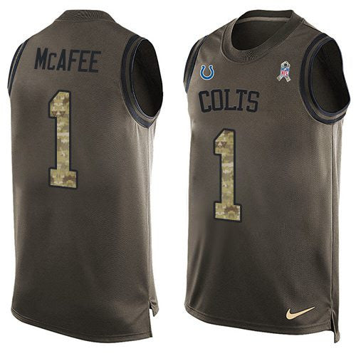 Pat McAfee Indianapolis Colts green Salute To Service jersey