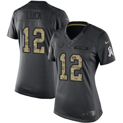 Andrew Luck Indianapolis Colts black Salute To Service jersey
