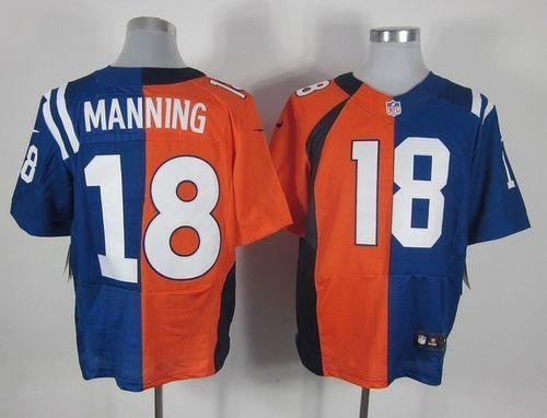 Peyton Manning Indianapolis Colts orange Elite jersey