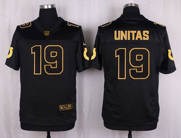 Johnny Unitas Indianapolis Colts black Pro Line jersey