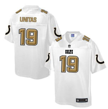Johnny Unitas Indianapolis Colts white Pro Line jersey
