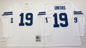 Johnny Unitas Indianapolis Colts white Throwback jersey