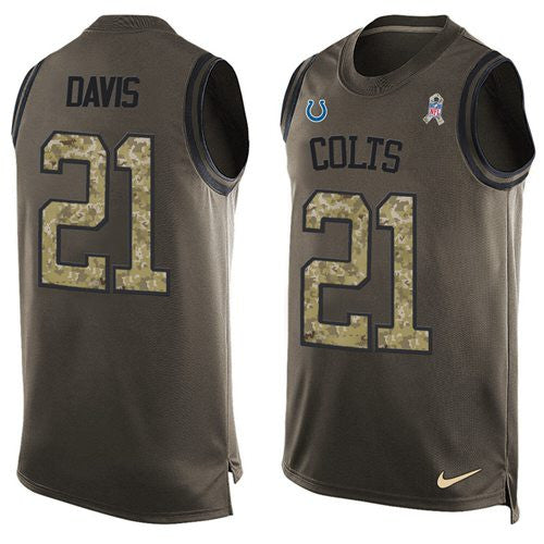 Vontae Davis Indianapolis Colts green Salute To Service jersey